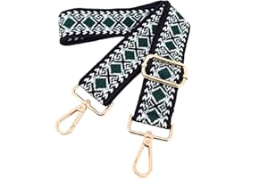 ROYGBCP Wide Purse Strap Replacement Crossbody Adjustable Guitar Straps for Handbags Purses Tote Bag Strap 1.5"