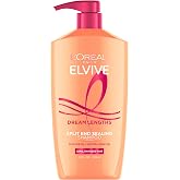 L'Oreal Paris Elvive Dream Lengths Restoring Shampoo With Fine Castor Oil and Vitamins B3 and B5 for Long, Damaged Hair, Visibly Repairs Damage Without Weighdown With System, 28 Fl Ounce
