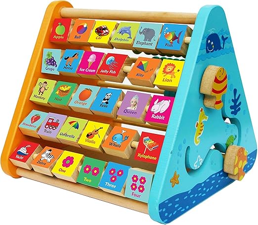 LIAVOP Montessori Lernspielzeug Ab 1 Jahr | Farbensortierspiel Aus Holz | 6 Farben Steckspiel