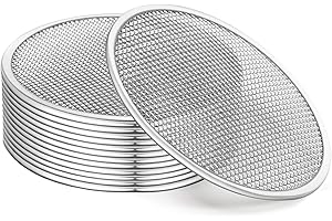 FEBFLO 12 Pack Sprouting Lids, 316 Stainless Steel Screen Lid for 86mm Wide Mouth Mason Jar, Mesh Bean Sprout Sieve Lids, Hom