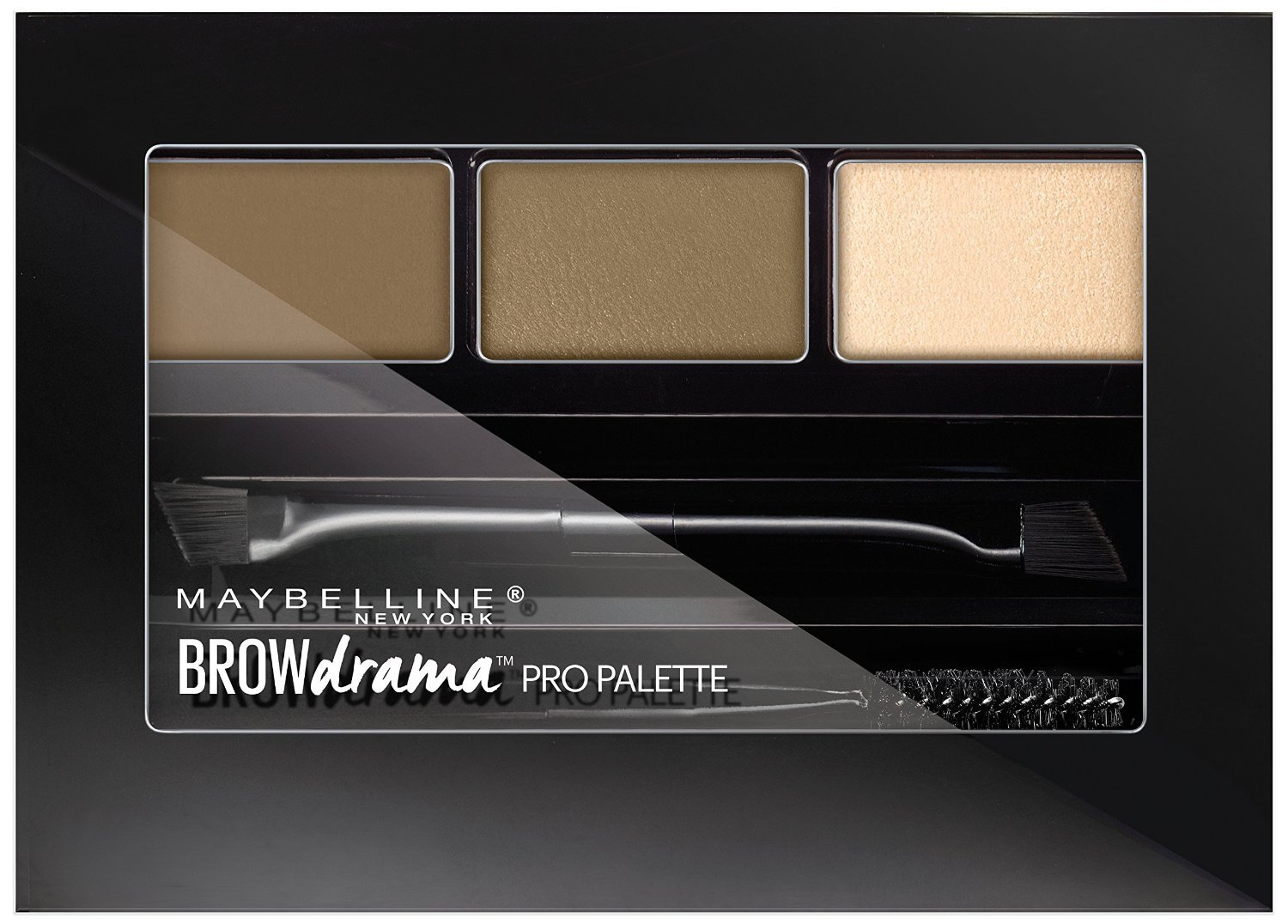 Maybelline New York Brow Drama Pro Palette, Blonde 0.1 oz (Pack of 2)