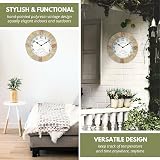 HomeZone 10" Garden Clock & Thermometer - Weather Resistant Quartz view 7