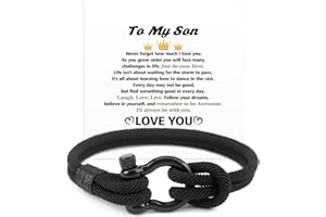 HOOSMOON Bracelets for Boys Teen Boy Easter Gifts Easter Basket Stuffers Gifts for Son Grandson Teenagers Back to School Supplies