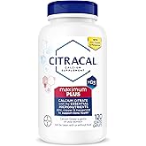 Citracal Maximum Plus Calcium Supplement - Calcium Citrate with Vitamin D3, Zinc, & Essential Minerals for Bone Health Support, Ages 12+, 120 Count (Packaging May Vary)