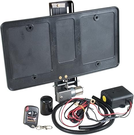 Amazon Show N Go 電動格納式 ナンバープレートフレーム 自動 表示 非表示 キーフォブ遠隔操作 ナンバーカバー ホルダー 車 バイク