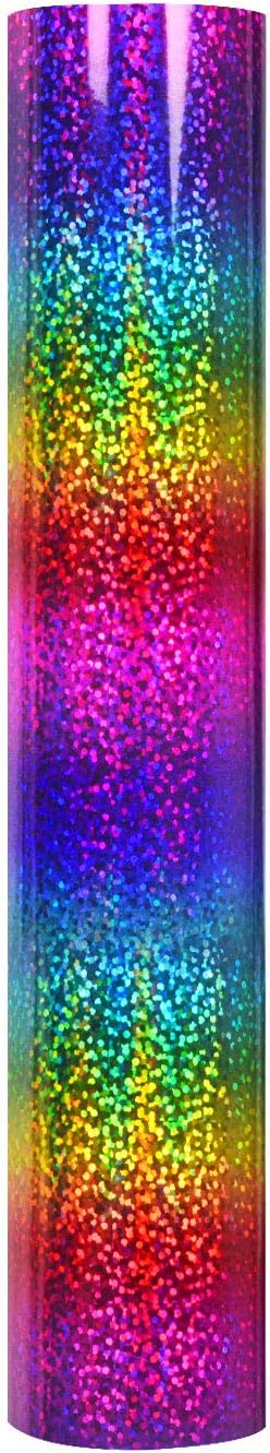 TECKWRAP Holographic Sparkle Chrome Adhesive Craft Vinyl 1ft x 5ft, Rainbow - Image 3