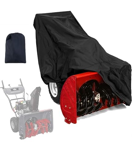 Housse De Protection Souffleuse à Neige Oxford 840D - Imperméable, Bandes Réfléchissantes, Universelle