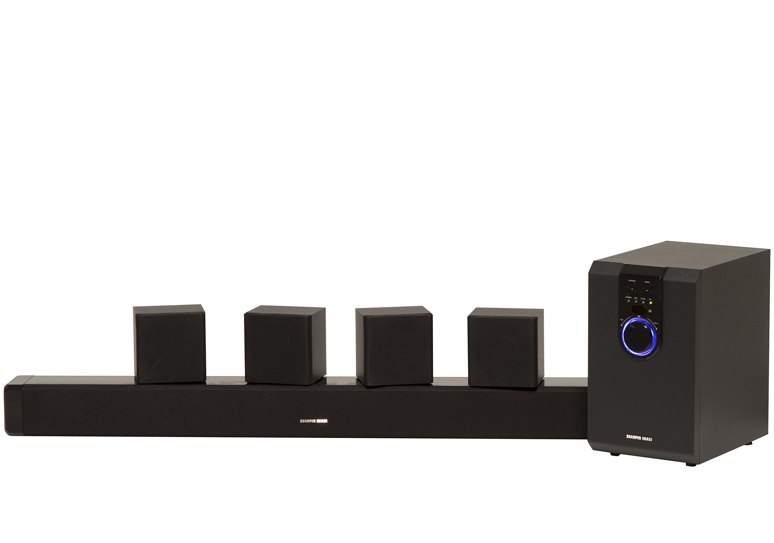 Sharper Image 5.1 Home Theater System With Subwoofer, Sound Bar