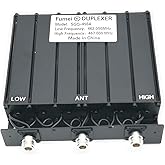 Fumei Duplexor UHF 400-470MHz 50W para repetidor de radio con preajuste de baja frecuencia 462MHz y alta frecuencia 467MHz y 