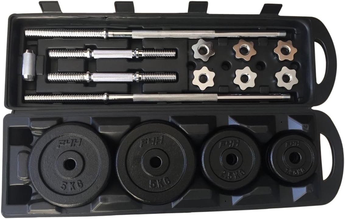 Olympic Cast Iron Space Saver Dumb Bell Weights Set