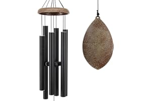 ASTARIN Wind Chimes for Outside Deep Tone,36 Inch Windchime Outdoors，Chimes for Outdoors,Sympathy Wind Chimes Memorial for Mom Dad，All Metal Wind Chime