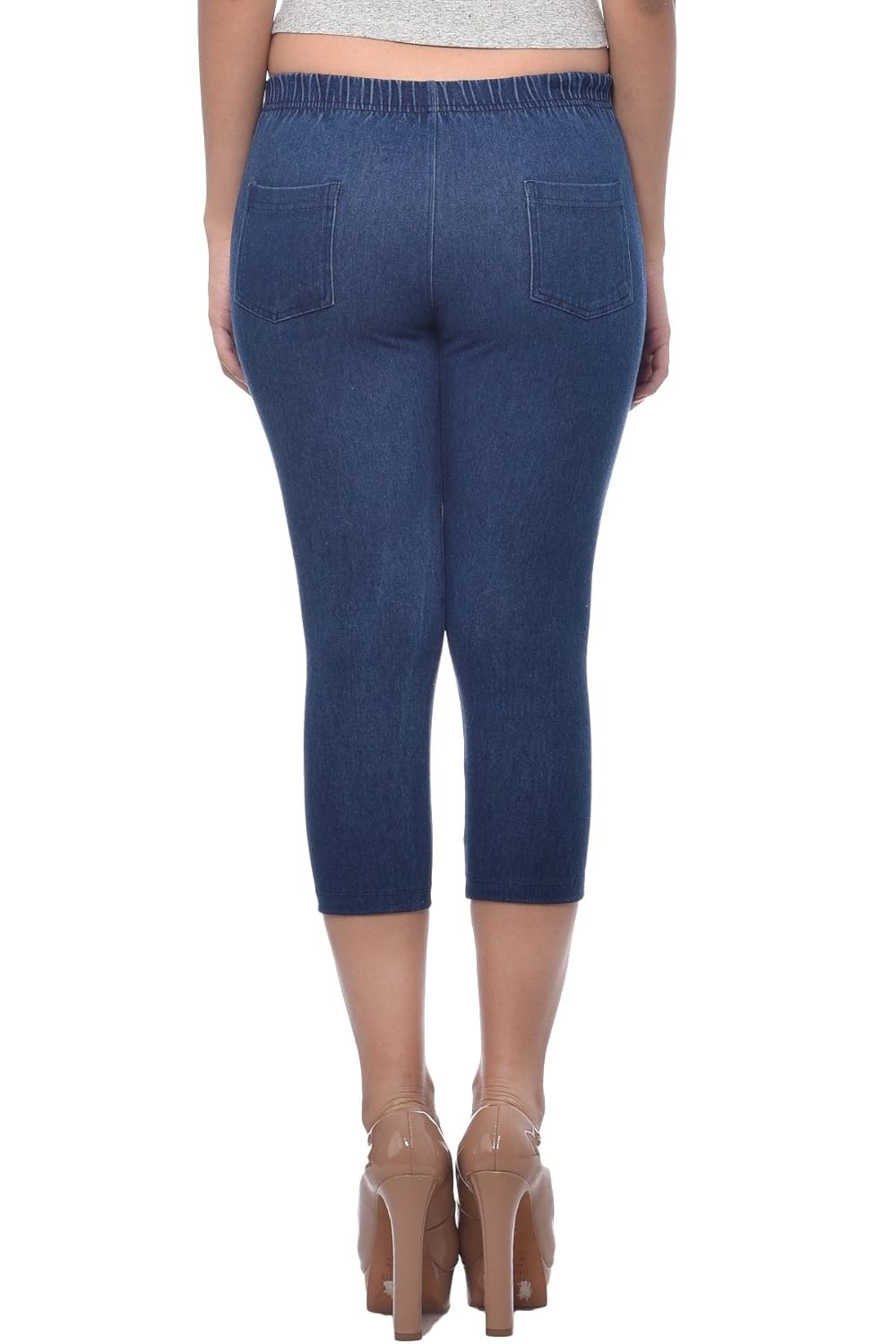 frenchtrendz women cotton modal spandex jegging capri