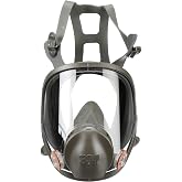 3M Full Facepiece Reusable Respirator 6900, Paint Vapors, Dust, Mold, Chemicals, Large,Gray