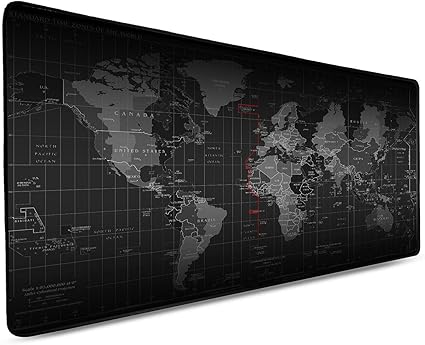 Amazon Cisicoマウスパッド大型 ゲーム向け ゲーミングマウスパッドを広く操作できる デスクパッド 世界地図で印刷 黒いエッジ 90cm 40cm Cisico マウスパッド 通販