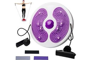WATUNID Waist Whisper Waist Twisting Disc with 3 Sport Headbands, Body Shaping Waist Sculptor Twist with Drawstring and Foot 