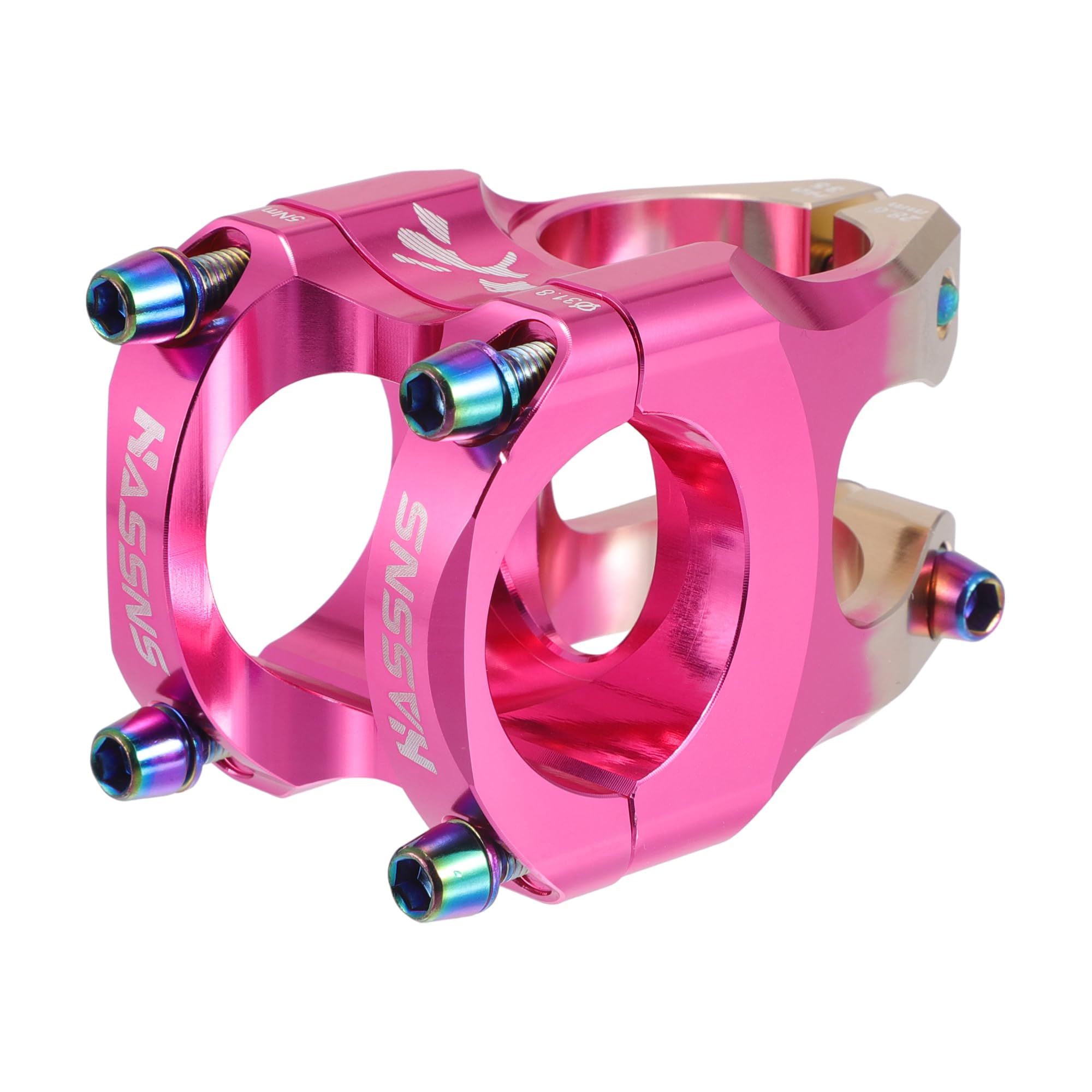 Hihaha Bike Stem/Short Handlebar Adjustable Stem/ 1Pcs Pink Rose Gold Tone