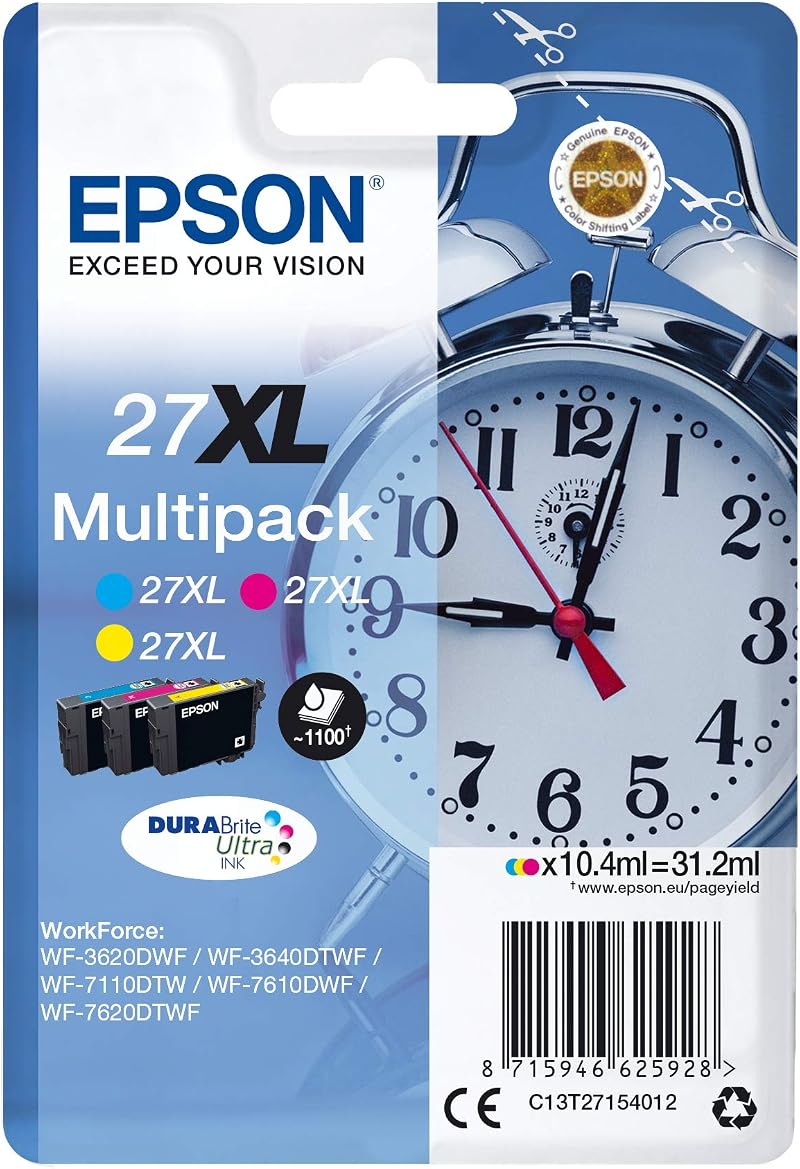 Epson Ink Cartridge Multipack Yellow Magenta Cyan for Workforce WF-7620DTWF