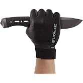 ZETTACUT Premium Tactical Gloves - ANSI A7 Cut Resistant (Black) | Touchscreen Compatible, Eco-Friendly Coating, Anti-Slip Grip Glove for Airsoft, Shooting, Security, Hunting &amp; Motorcycle