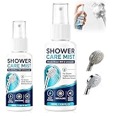 Wanban 2Pcs Fast-Acting Shower Limescale Remover Spray, Shower Cleaner | Shower Care Mist, Limescale Remover, Bathroom Cleaner,100ml+50ml