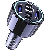 CHIPOFY 300W USB C Car Charger, 6 Ports (4 USB C + 2 USB A) - PD3.1 140W PPS 45W QC 60W Super Fast Charging Car Adapter for MacBook Laptop, iPhone 17 16 Pro Max, iPad, Galaxy S25/S24 Ultra etc