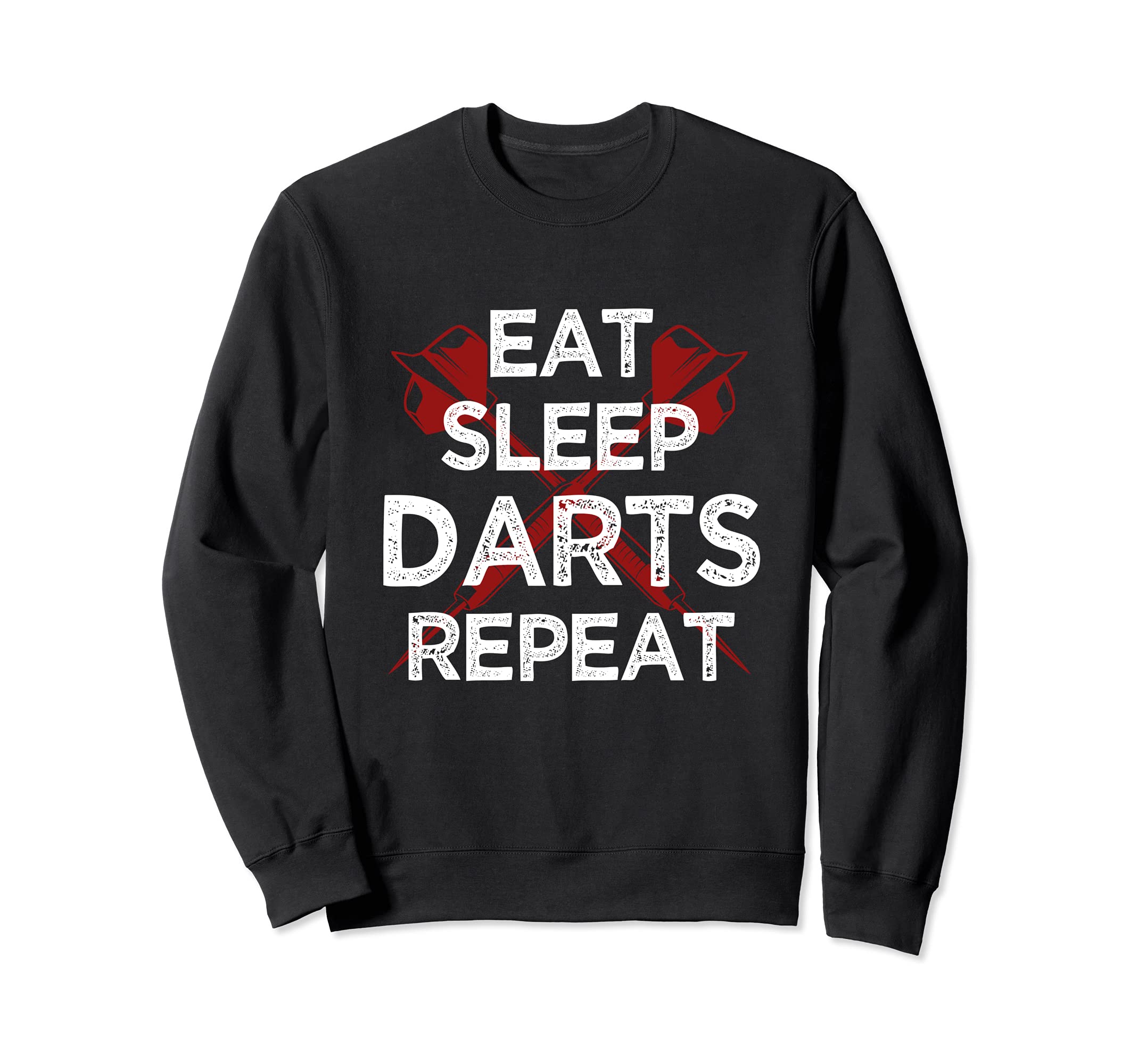 Dartboard Graphic Dart Player Eat Sleep Darts Repeat Sweatshirt