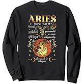 Aries Facts Aries Zodiac Sign Aries Birthday Sweatshirt