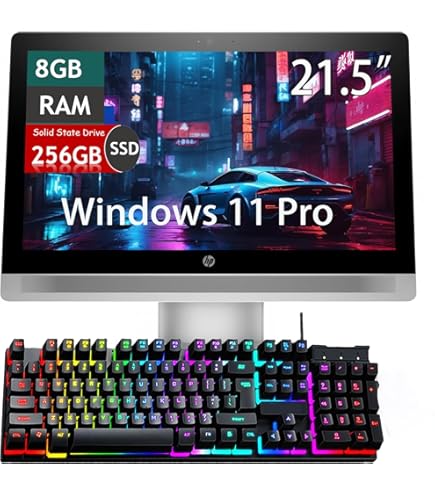 HP All-in-One PC Desk Computer, 21.5