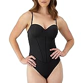 Maidenform womens Tummy Shaping Thong Bodysuit, Multiway Thong Shaper, Firm Control