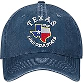 Bshuey Texas Fashion Embroidered Hat for Men Women Cotton Adjustable Baseball Cap Hats