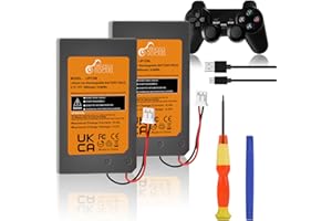 Pickle Power PS3 Controller Battery, 2 Pack LIP1359 Battery for for Sony PlayStation 3 Dualshock 3 CECHZC2E CECHZC2U Controll