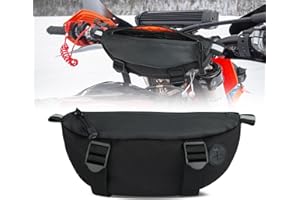 Motorcycle Handlebar Bag, Universal Dirt Bike Handlebar Bag Water Repellent Oxford Lightweight Small Front Bag For Motocross,
