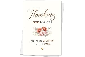 MQMRYeto Pastor Appreciation Card Gifts,Appreciation Cards for Minister | Religious Thank You Card Gift Decoration for women