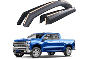 Goodyear Shatterproof in-Channel Window Deflectors for Chevrolet (Chevy) Silverado/GMC Sierra 1500 2019-2026 Crew Cab,Rain Gu