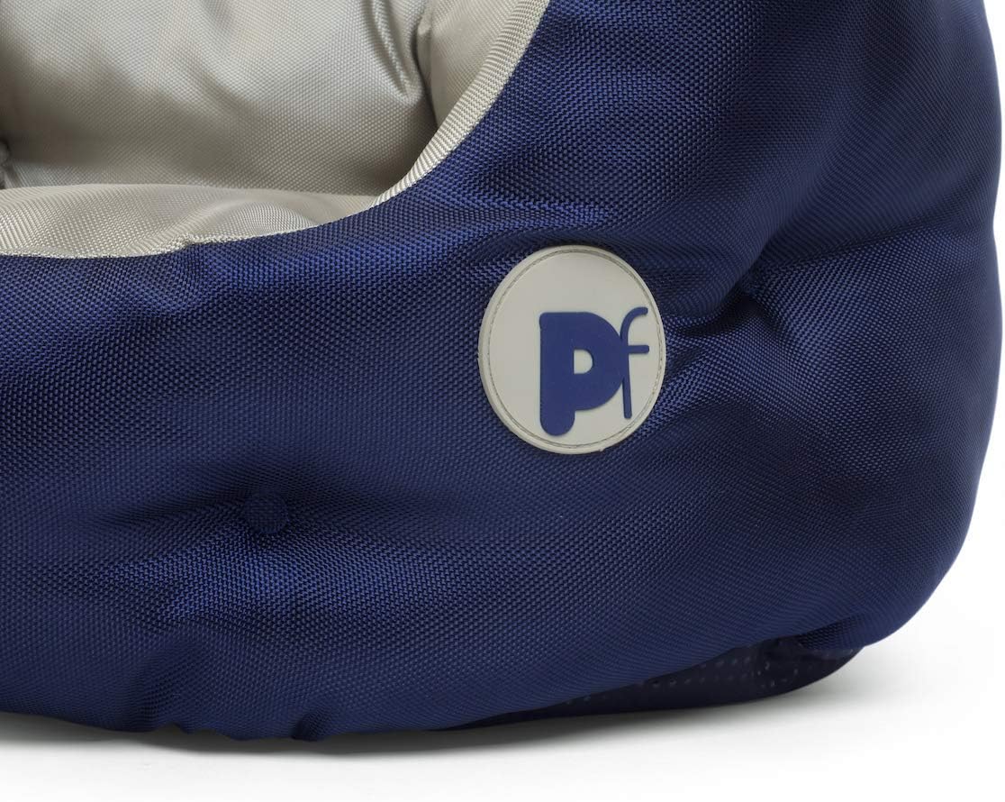 Petface Outdoor Paws Oval Bed for Dog Small, S, Navy Blue, S (Pack of 1) - Image 4