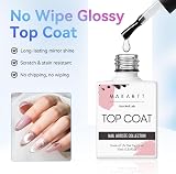 Makartt No Wipe Base and Top Coat Kit 2x10ml Gel Nail Polish Set view 3