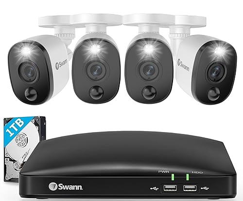 Swann Home DVR Security Camera System with 1TB HDD, Channel