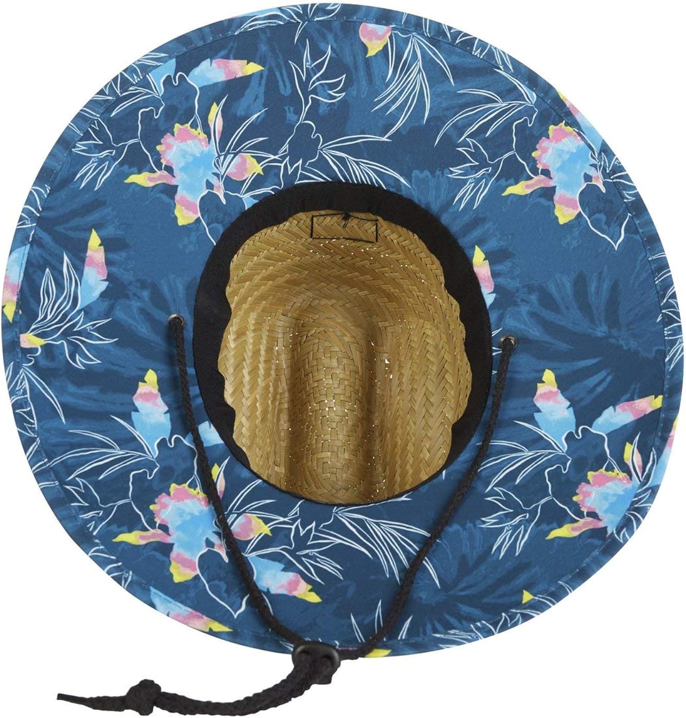 Billabong Men's Tides Print Straw Lifeguard Hat Blue One Size Size: Clothing