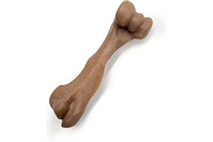 Nylabone Femur Bone Strong Chew Toy for Dogs Made with Real Bison & Venison, Durable Dog Chew Bones for Aggressive Chewers, Long-Lasting Flavor Keeps Dogs Busy, Large Dog Toys - Up to 50 lbs, 1 Count