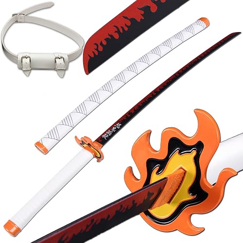 ZiQing Demon Katana Anime Cosplay,Handmade Katana，Steel remgoku/zenitsu ...