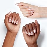 OPI xPRESS/ON Throw Me a Kiss Pink Shimmer Short Round Nails with Glue view 3