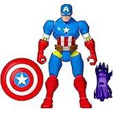 Marvel MixMashers Captain America Custom Avengers Mix-and-Match Action Figure & Accessories, 5-Inch-Scale Super Hero Toys for Kids Ages 4+