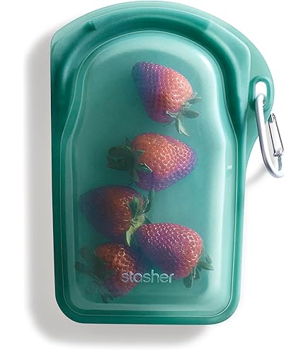 Stasher Re-Usable Food-Grade Platinum Silicone Pocket Bag For Eating - View #9