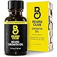 Beard Club - Beard Growth Serum with Natural Castor, Coconut and Avocado to Grow a Thicker, Fuller Beard, Fill in Patches and Stimulate Healthier Facial Hair Growth