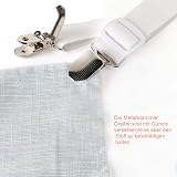 Weysoo Bed Sheet Fasteners 8Pcs Adjustable Elastic Sheet Clips White view 5