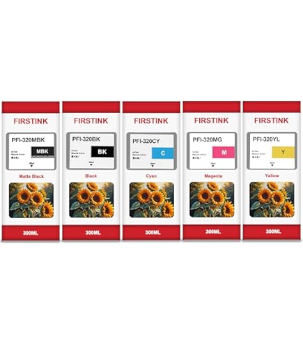 Amazon.com: Canon PFI-320 300ml Ink Tank Set PFI-320MBK PFI
