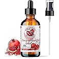 Bella Terra Oils - Organic Pomegranate Seed Oil 4oz - Basking in Phytosterols & Linoleic Acid, The Ultimate Blend for a Silken Touch & Healthy-Looking Glow