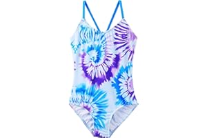 BAOHULU Girls One Piece Swimsuits UPF 50+ Beach Bathing Suit Little Kids Cute Quick Dry Swimwear 3-11 Years
