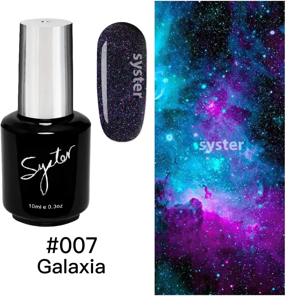 SYSTER 10ml Fall/Winter Nail Art Soak Off UV Gel Polish Manicure UV/LED Lamp (#007)