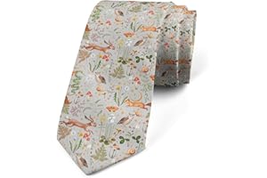 Mushroom Decor Men's Tie Fashion Funny Novelty Necktie for Party Wedding Holiday