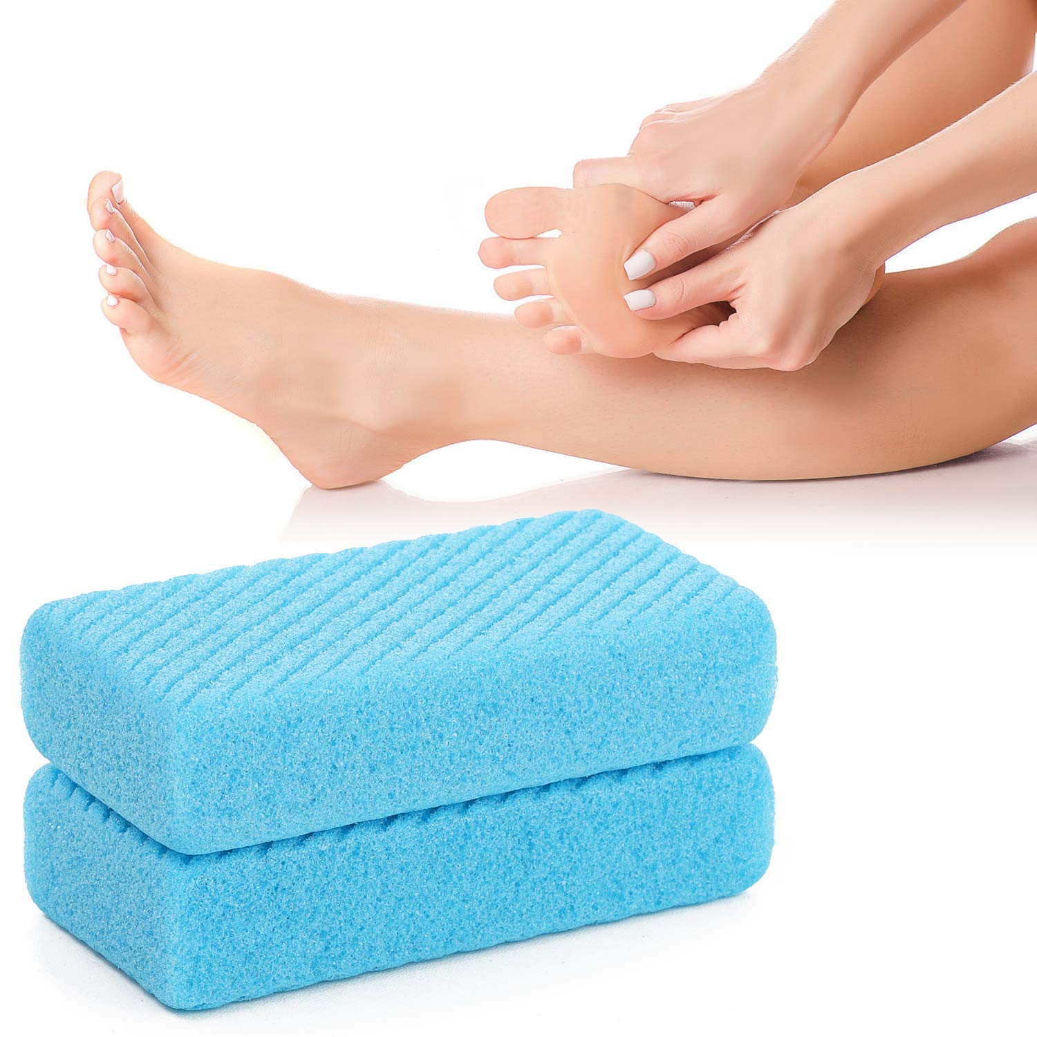 Foot Pumice Stone, 6 pcs Pumi Bar Pad, Exfoliating Sponge to Scrub Hard Dead Skin, Callus removal: Beauty